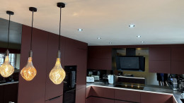 Kitchen pendant lighting installed in Bristol